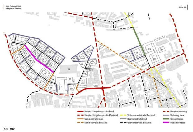 Verkehrserschließung Parkstadt Süd