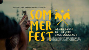 Sommerfest - KG Ponyhof