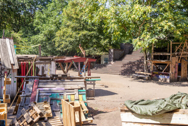 Der Bauspielplatz am Friedenspark