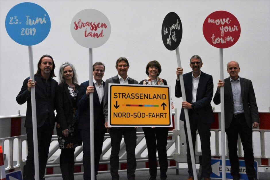 Nord-Süd-Fahrt Straßenland