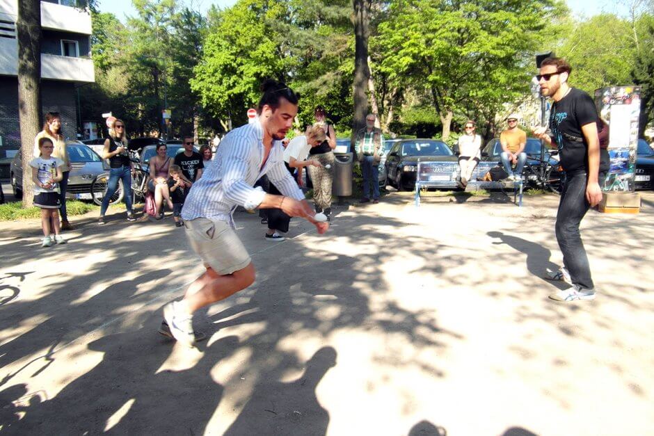 EiRunMan am Eierplätzchen - Ei fest im Griff