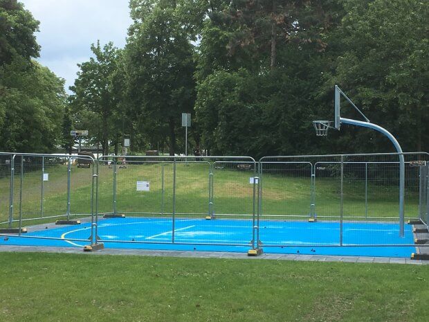 Basketballfeld Kuhle - noch gesperrt