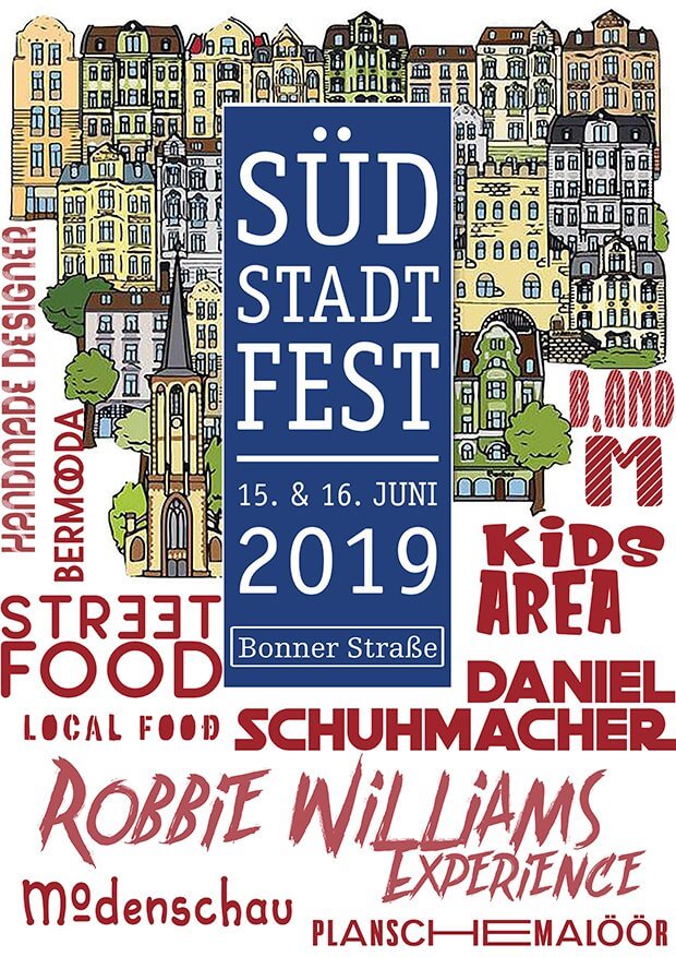 Plakat zum Südstadtfest 2019