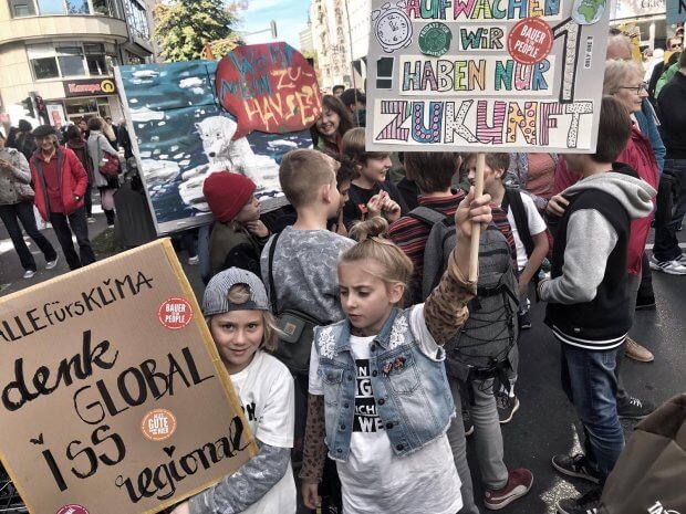 Klimastreik in Köln: Südstadt-SchülerInnen