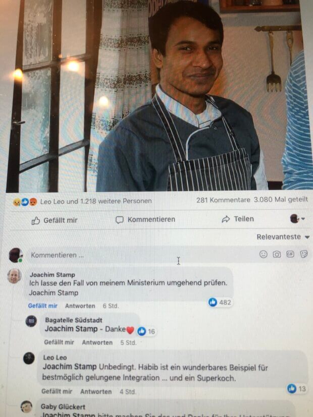 Habib in Abschiebehaft